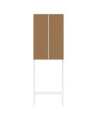 Armario especial sobre inodoro con armario blanco/madera - 58x19,5x178 cm