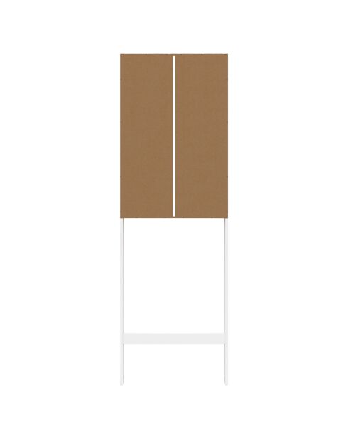 Armario especial sobre inodoro con armario blanco/madera - 58x19,5x178 cm