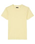 T-Shirt 100% Lin manches courtes Col Rond jaune