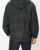 Coupe-vent imperméable à capuche noir