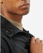 Coupe-vent imperméable à capuche noir