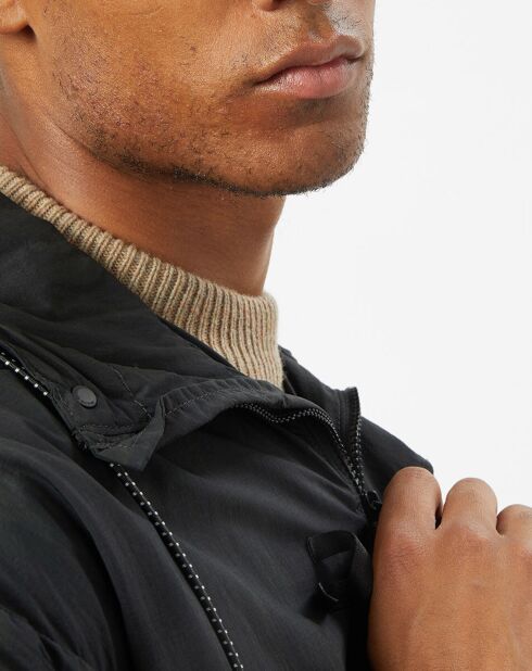Coupe-vent imperméable à capuche noir