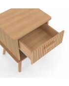 2 Tables de chevet Albane bois - 40x34x50 cm