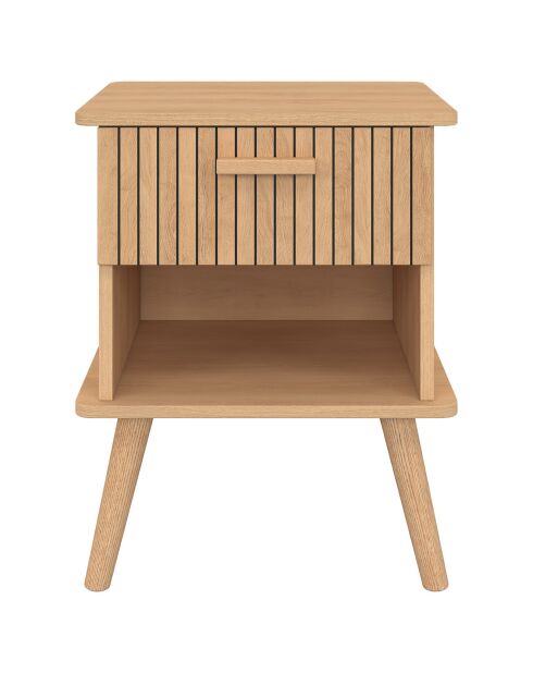 2 Tables de chevet Albane bois - 40x34x50 cm