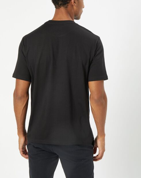 T-Shirt col rond logo poitrine noir