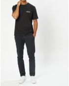 T-Shirt col rond logo poitrine noir