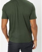 T-Shirt col rond logo poitrine kaki