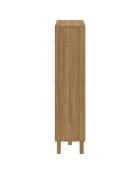 Meuble à chaussures Erin 2 portes en cannage 12 paires bois - 86.5x23.50x98.5 cm