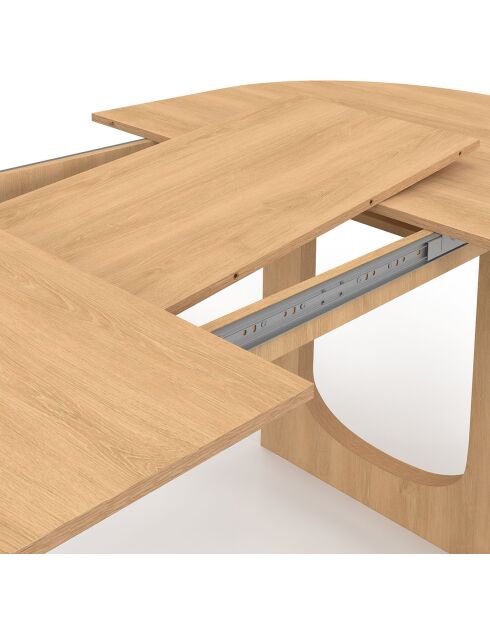 Table repas Mathis plateau extensible bois  - 160-200x90x75 cm
