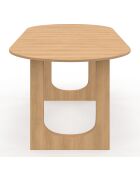 Table repas Mathis plateau extensible bois  - 160-200x90x75 cm