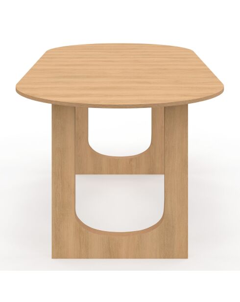 Table repas Mathis plateau extensible bois  - 160-200x90x75 cm