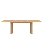 Table repas extensible Faustine effet tasseaux bois - 160-240x90x75 cm