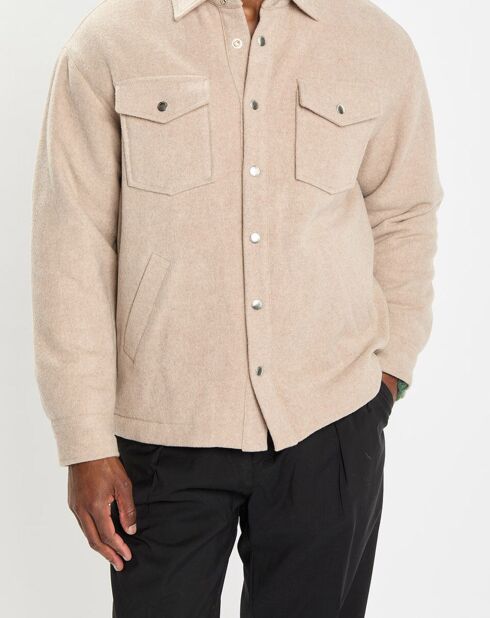 Veste en Laine mélangée Thermor beige