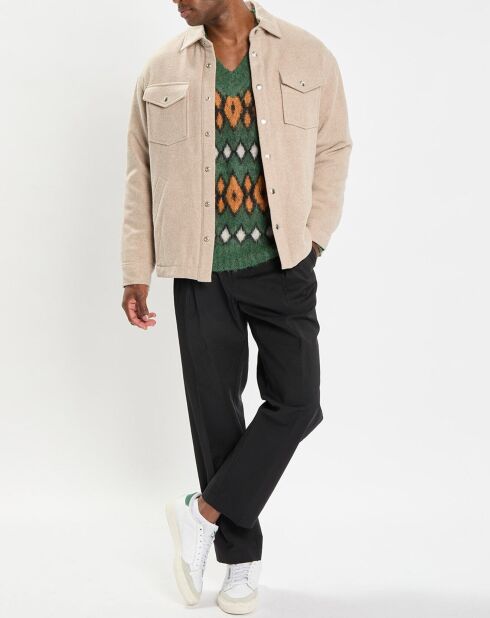 Veste en Laine mélangée Thermor beige