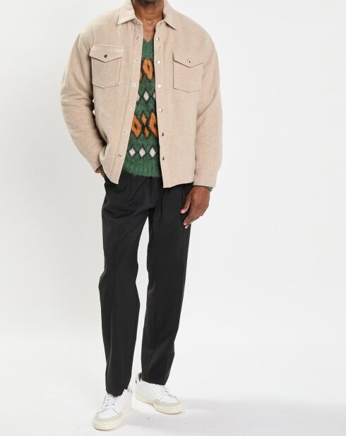 Veste en Laine mélangée Thermor beige