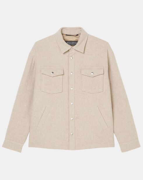 Veste en Laine mélangée Thermor beige