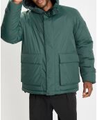 Parka à capuche Repreeve verte