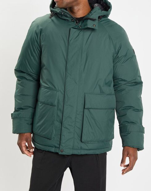 Parka à capuche Repreeve verte