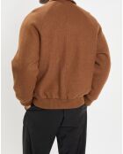 Blouson en Laine mélangée Thermor marron