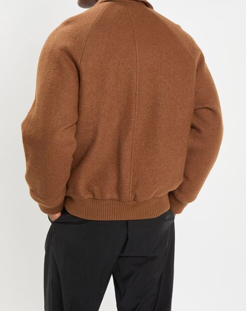 Blouson en Laine mélangée Thermor marron