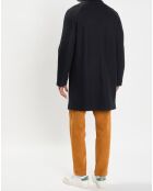 Manteau en Laine mélangée raglan noir