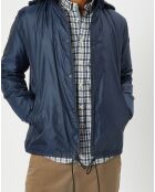 Blouson en micro ripstop bleu marine