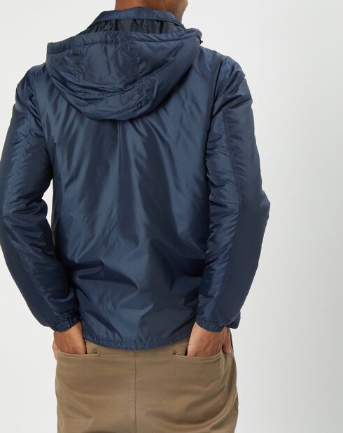 Blouson en micro ripstop bleu marine