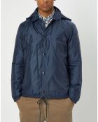 Blouson en micro ripstop bleu marine