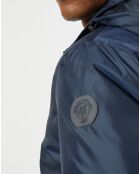 Blouson en micro ripstop bleu marine