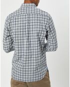 Chemise regular fit à carreaux blanc/bleu