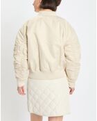 Blouson Patch Logo beige