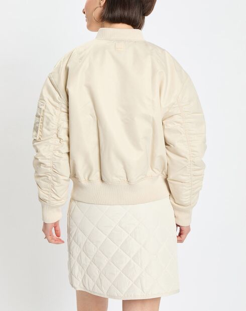Blouson Patch Logo beige