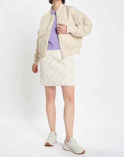 Blouson Patch Logo beige
