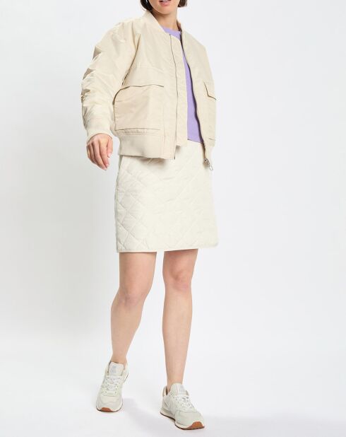 Blouson Patch Logo beige