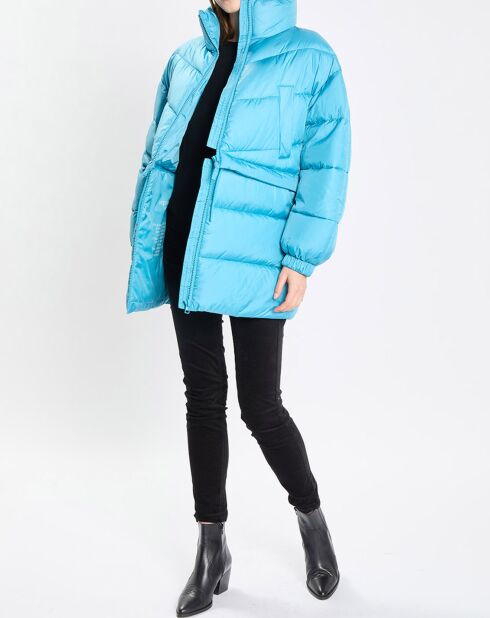 Doudoune amovible bleue