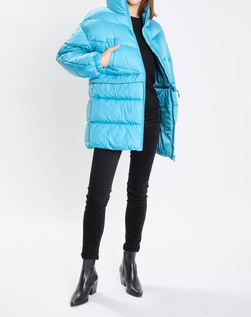 Doudoune amovible bleue