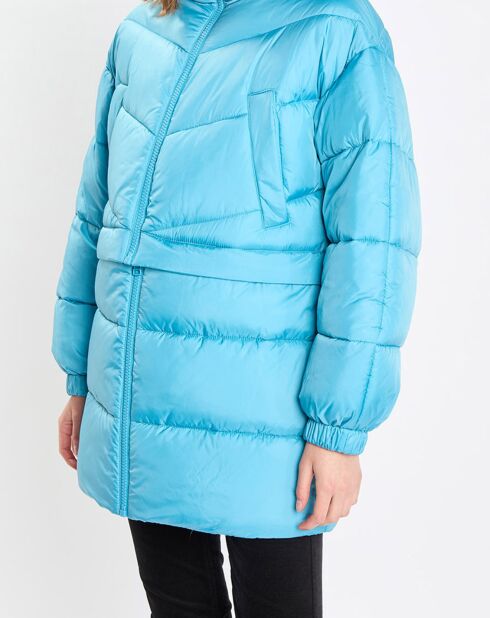 Doudoune amovible bleue
