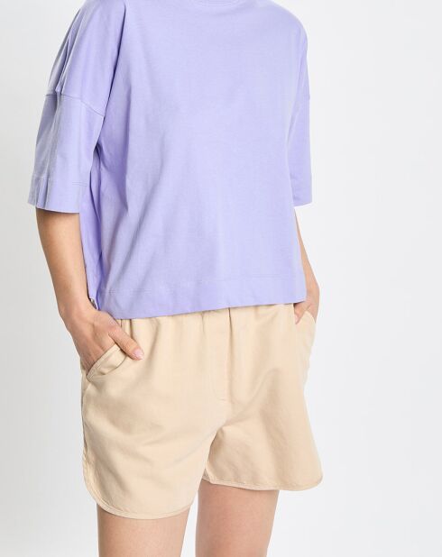T-Shirt 100% Coton Bio violet clair