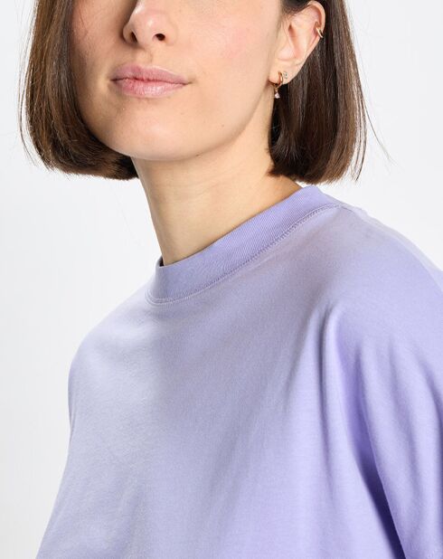 T-Shirt 100% Coton Bio violet clair