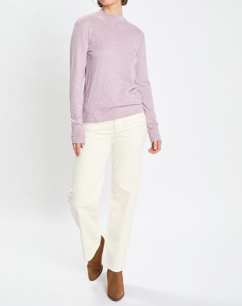Pantalon large corduroy écru