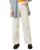 Pantalon large corduroy écru