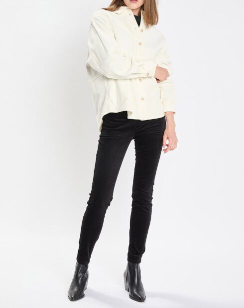 Chemise en Velours côtelé écrue