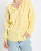 Chemise imprimé floral jaune