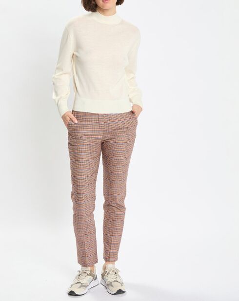 Pantalon Torup tartan marron
