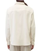 Chemise en flanelle manches ballons écrue