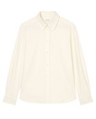 Chemise en flanelle manches ballons écrue