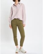 Chemise en Flanelle manches ballons violet clair