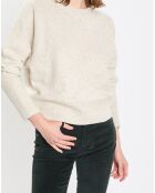 Pull en Laine mélangée écru