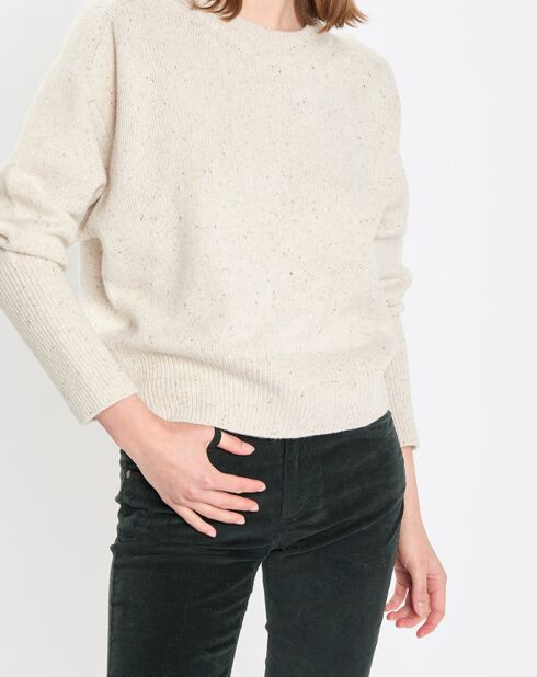 Pull en Laine mélangée écru