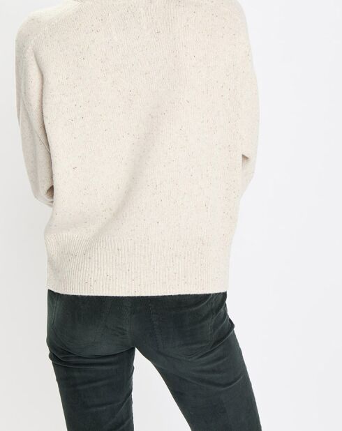 Pull en Laine mélangée écru